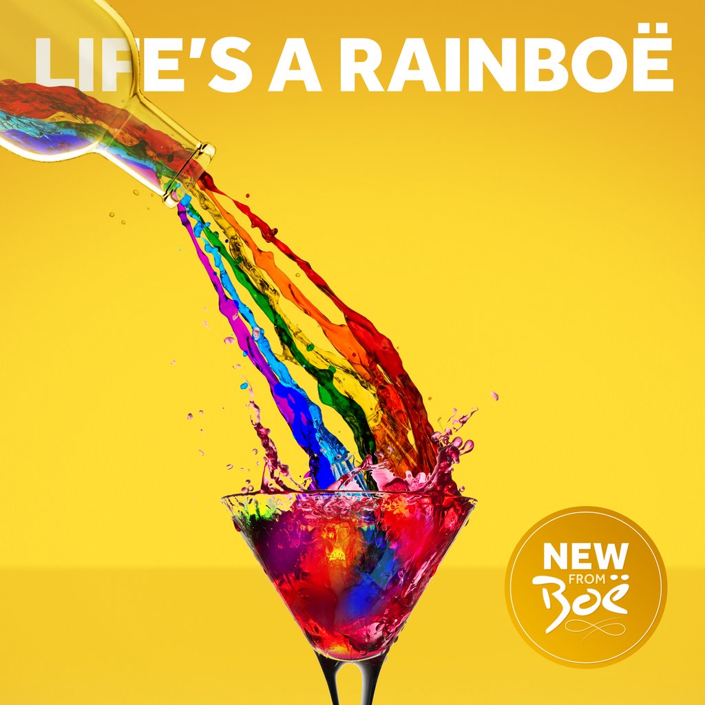 Introducing our limited edition Rainboë Gin.
Pours a perfect rainbow of colour in your glass.