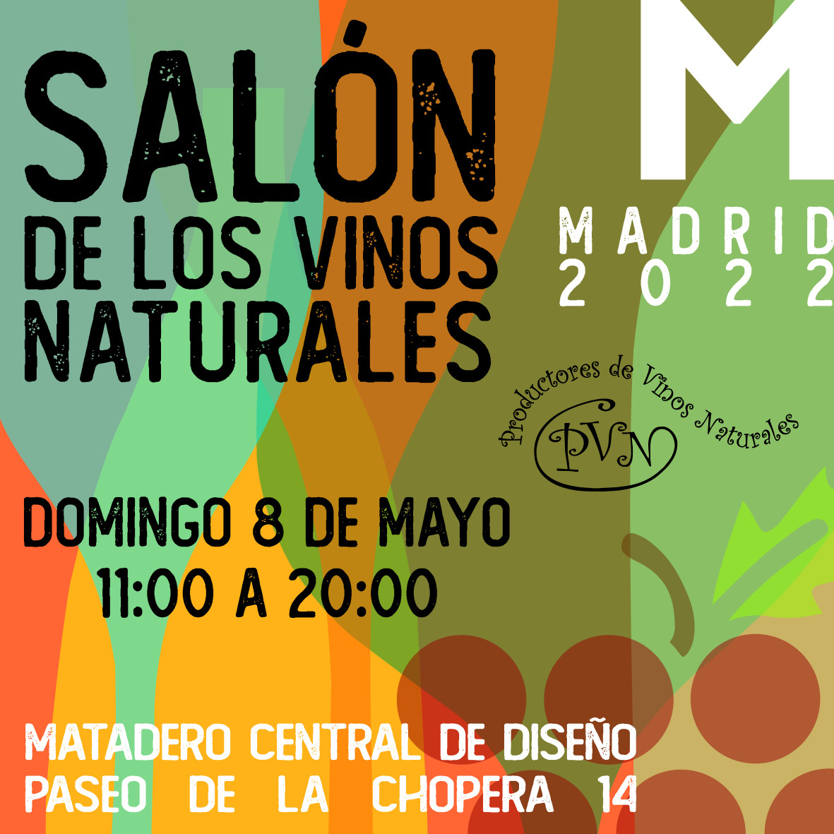 🥳🥳 Ya tenemos fecha y lugar para el Salón #VinosNaturalesMadrid22

Nos acompañarán más de 50 viñadores/as 100% naturales. 🍇🍇

En las próximas semanas informaremos de detalles, y cómo conseguir la entrada, que será 100% ANTICIPADA Y ONLINE. 👈👈

Nos vemos muy pronto!!! 🍷🍷
