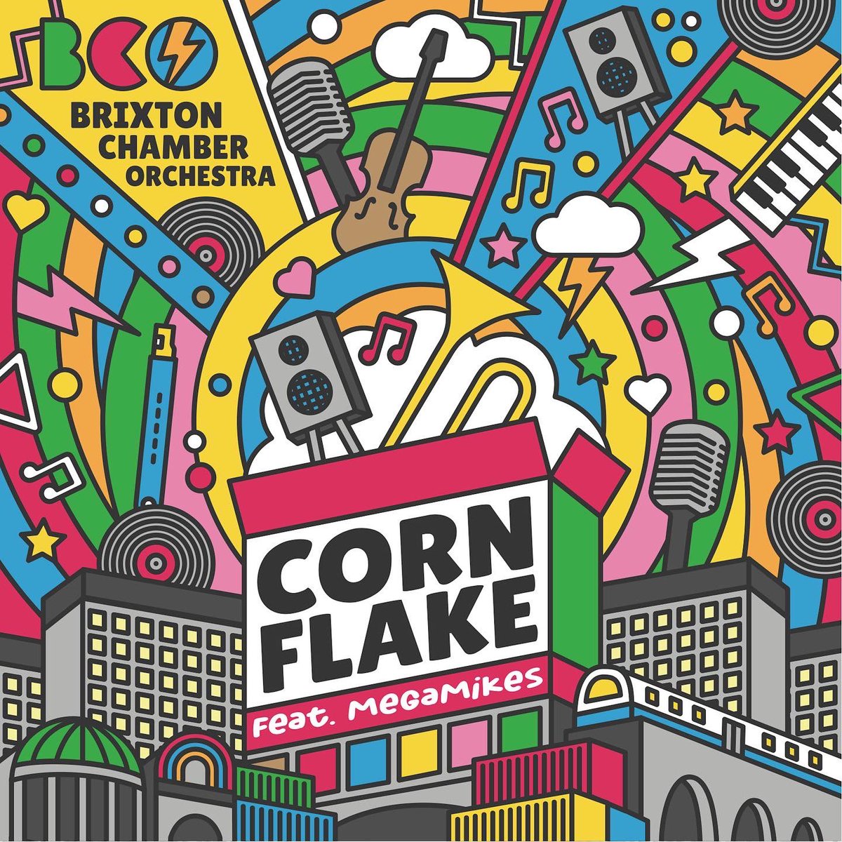 BrixChamber's tweet image. 1 WEEK TO GO! 🤩 Our very first release will be on all digital platforms! Featuring @MEGAMIKES_ &amp;amp; @SymphonySilas with an orchestrated cover of @porncrumpets #Cornflake 🥣