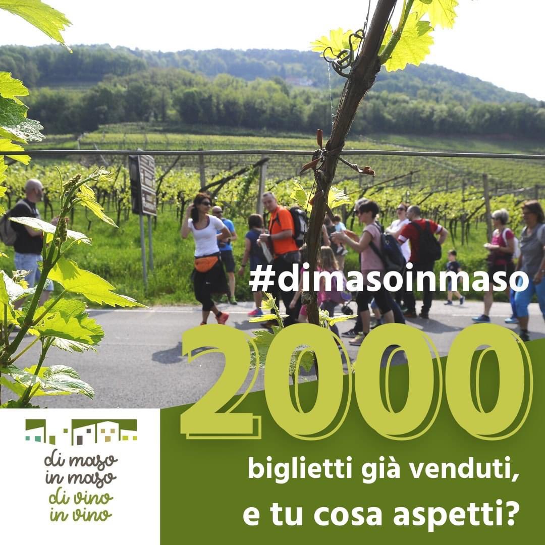 ⚠️⚠️⚠️⚠️
Siamo già a 2000 biglietti acquistati sui 3000 disponibili.

E tu cosa aspetti⁉️
Compra subito l'ingresso a "di maso in maso di vino in vino" del 25 Aprile 2022 su dimasoinmaso.it 

#dimasoinmaso #dimasoinvino #trentinowinefest #trentinowow #25aprile2022