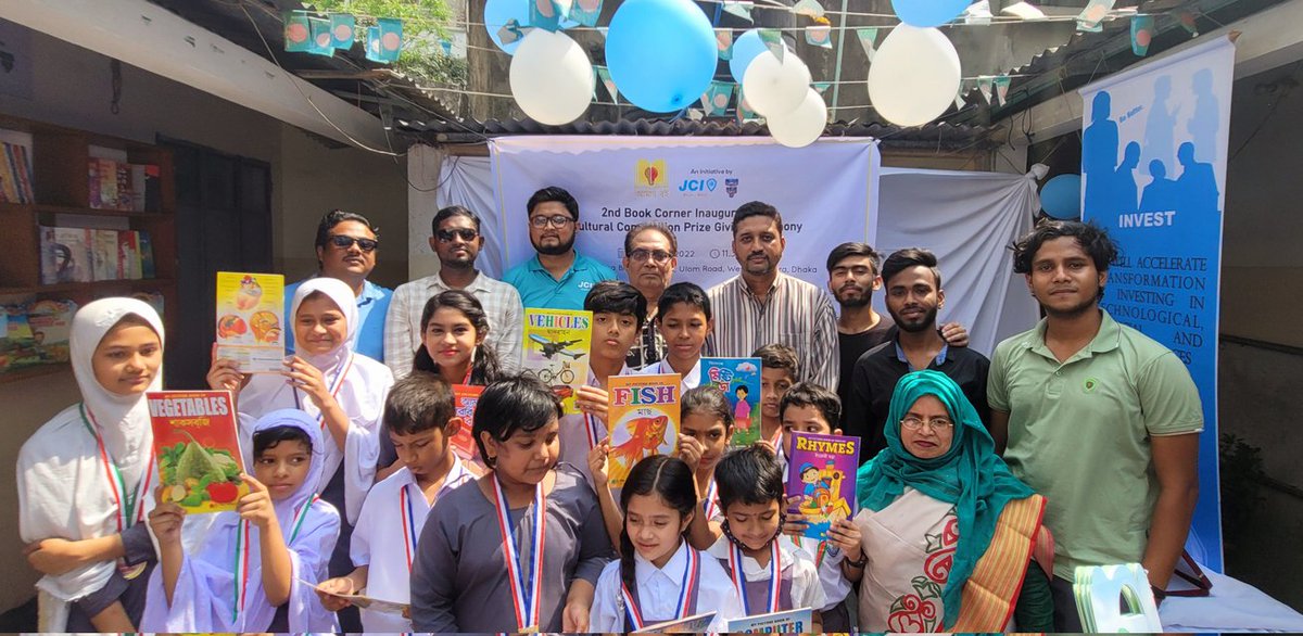 altamisnabil's tweet photo. 2nd Book Corner Innaguration at Saptabarna Biddyaniketan, Ulon, Rampura &amp; Cultural Competition Prize Giving Ceremony from JCI Dhaka West Project, "Amar Boi" (আমার বই).

#JCIDhakaWest #JCIBangladesh #AmarBoi #Project #LifeAsPresident https://t.co/sBXRo6stFr
