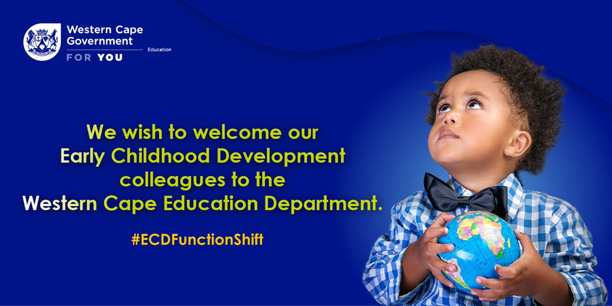 WCEDnews's tweet photo. We wish to welcome our Early Childhood Development colleagues to the Western Cape Education Department! Read more about the ECD function shift here 👉https://t.co/KpPay1HUlw. #ECDFunctionShift https://t.co/hD6WrKDP8r