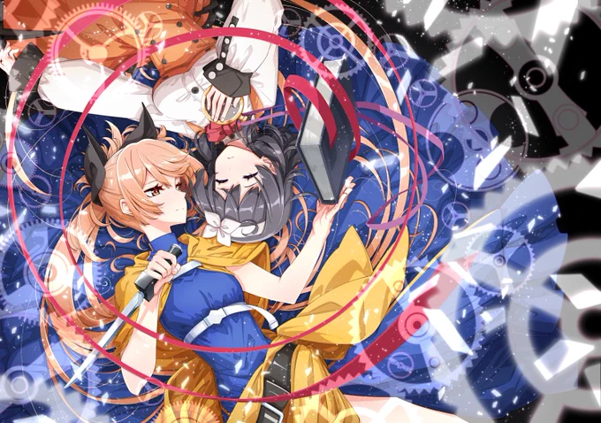 メノウとアカリ。
skebにてリクエスト頂きました。
#処刑少女 