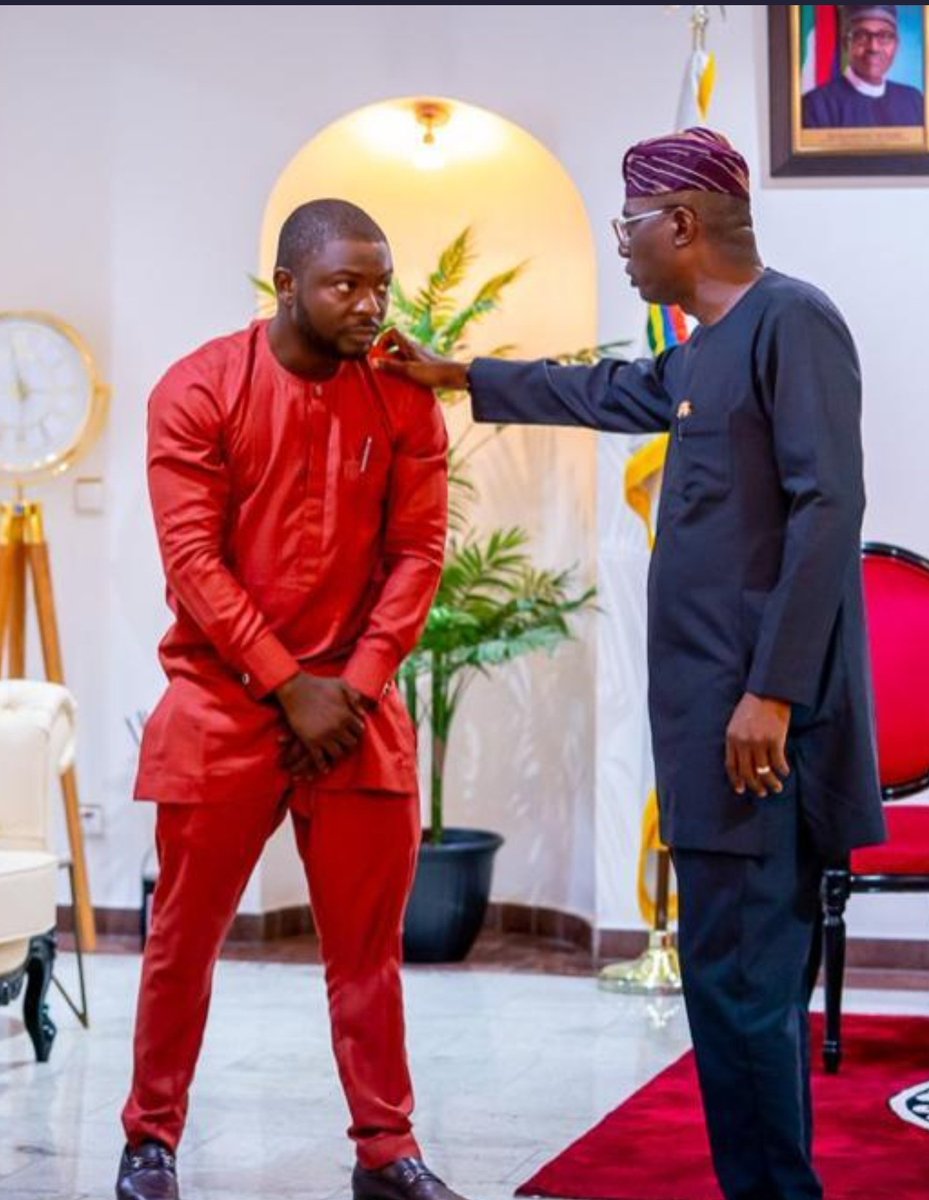 Oserume1's tweet photo. Sanwolu: So you were the person crying on Saturday? 

Segun Dada: Yes sir😢 https://t.co/pX22o0Rvc2