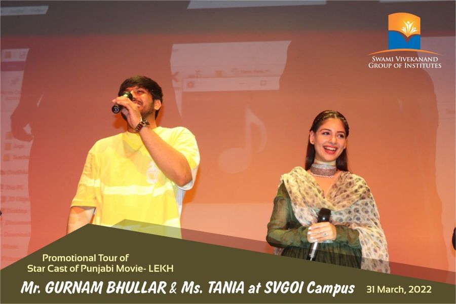 svietofficial's tweet photo. Staff and students of Swami Vivekanand Group of Institutes, Banur had a full entertainment dose on 31st March, 2022 as the star cast of Punjabi film 'LEKH' and visited the campus. The Faculty staff of SVGOI welcomed the entire team and extended a floral welcome to them. 
#sviet https://t.co/k2PO1sBDqZ