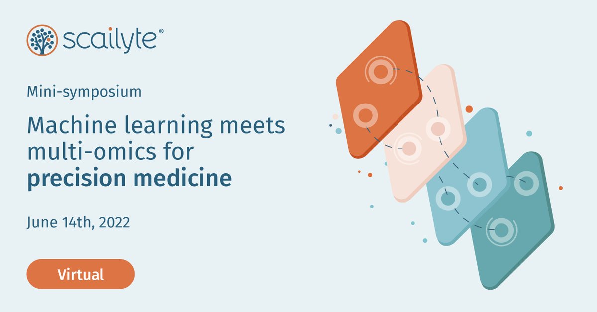 scailyte's tweet photo. #Scailyte is extremely proud to announce our 5th-year anniversary mini-#symposium “Machine learning meets multi-omics for precision medicine” which will take place on June 14, 2022, at 14:30 CET time. #Register at the link below:

https://t.co/evd426aymy

#startups #AI #event https://t.co/5fTSfblVgx