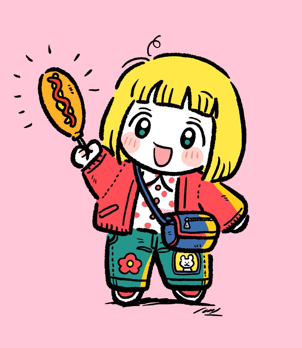 買い食いは謎の無敵感 いち のイラスト