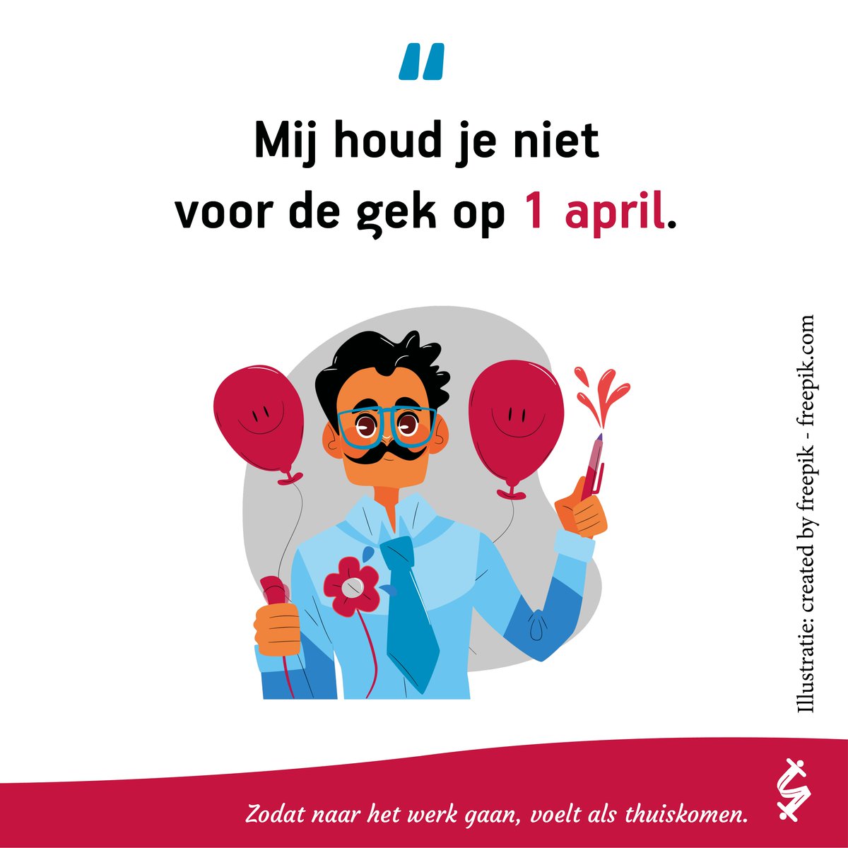 PeopleinPlace's tweet photo. Haal jij wel eens een geintje uit bij een collega?

#aprilfoolsday #1april #werkplezier https://t.co/yB6iB95LJk