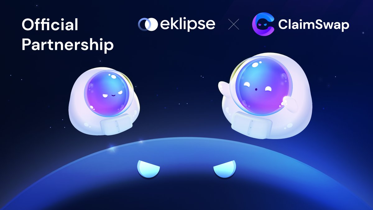 Eklipse X ClaimSwap 
Official Partnership Announcement

We are too happy to announce our Official Partnership with <a href="/eklipseFinance/">eklipse.finance</a> 
 
#EklipseFinance is the first stable swap in Klaytn ecosystem.

Slime Bless Us👻
#CLA #EKL