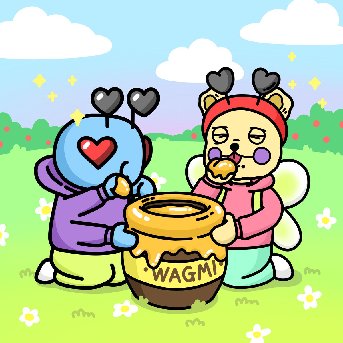 No giveaway today peeps sorry 😢

Nah Just Kidding! we have a very special collaBEARation to share! 🎉

The good-looking folks over at Luv Bugz have given us 10 Bugzlist spots to gift to you!

1⃣❤️&amp;♻️
2⃣ Follow @Bearly_an_NFT &amp; @BugzNft 
3⃣ Share with some buddies

⏰24 hours ⏰