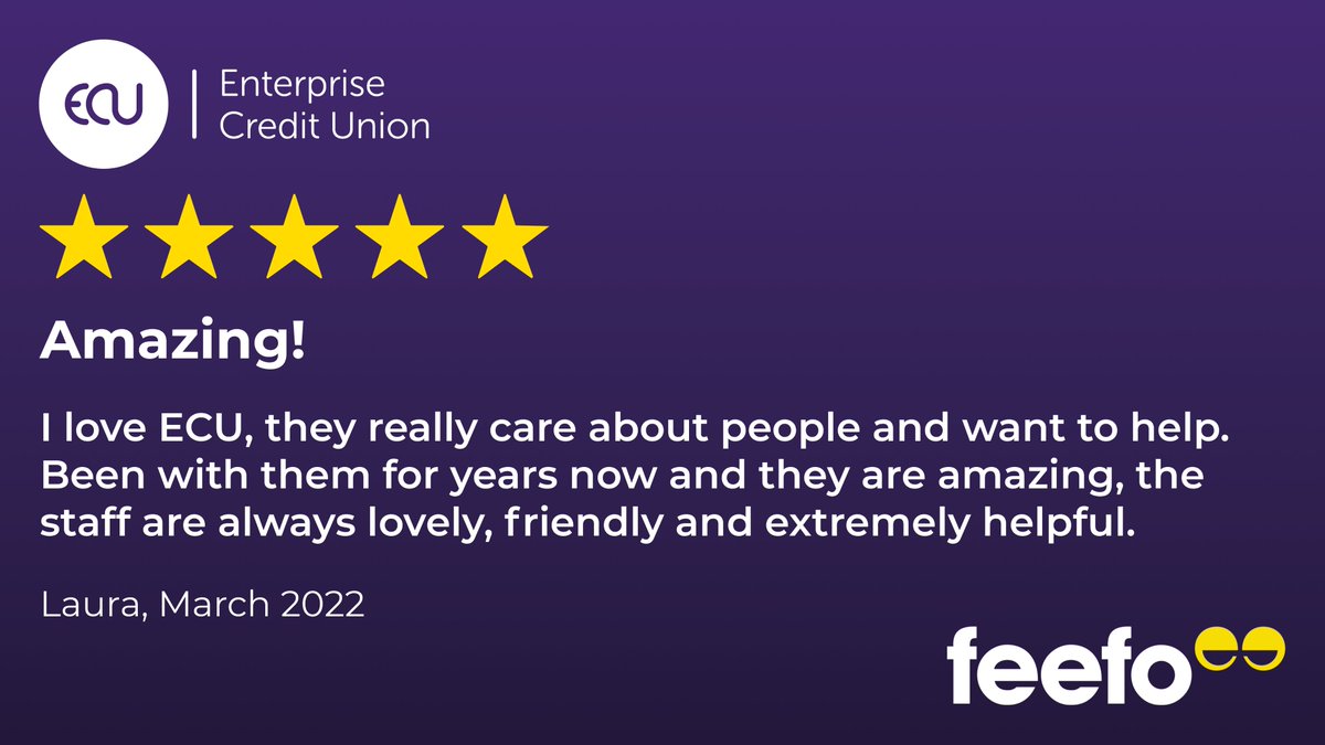 Terence_ECU's tweet photo. #FeefoFriday
This is what we do everyday, for everyone!
Find out how you can be part of our Amazing company @EnterpriseCU https://t.co/VdYcCf0PnL