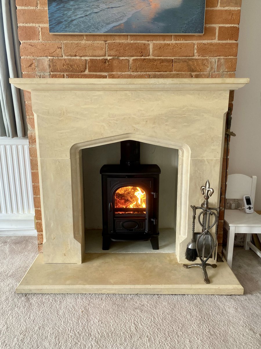 Another cold night ahead - who'd have thought it!

These customers can light their new stoves and keep warm tonight 🔥🔥

Pevex Bohemia X40 Cube fitted on a custom cut slate hearth, installed in Whitchurch 

Stovax Stockton 3, installed in Beenham