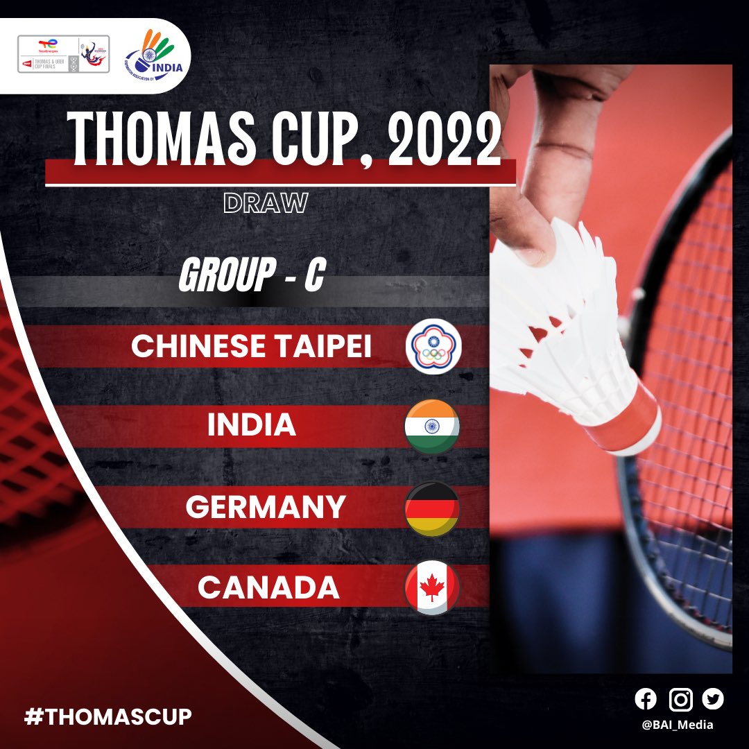 Thomas cup 2022 schedule