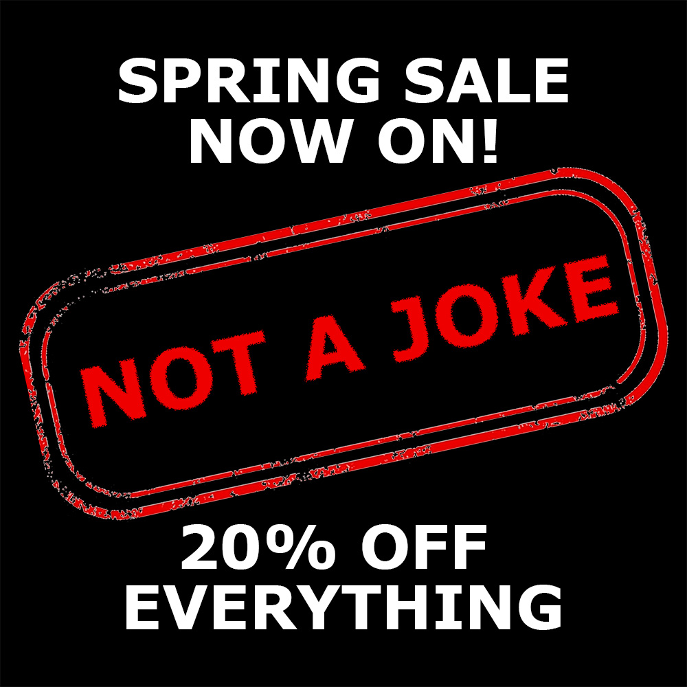 ElegantBricks's tweet photo. SPRING SALE NOW ON!
No this is not an April Fools joke.  Yes this is real.
20% off across the whole store.  
Happy Shopping! https://t.co/PmxAfabjlC