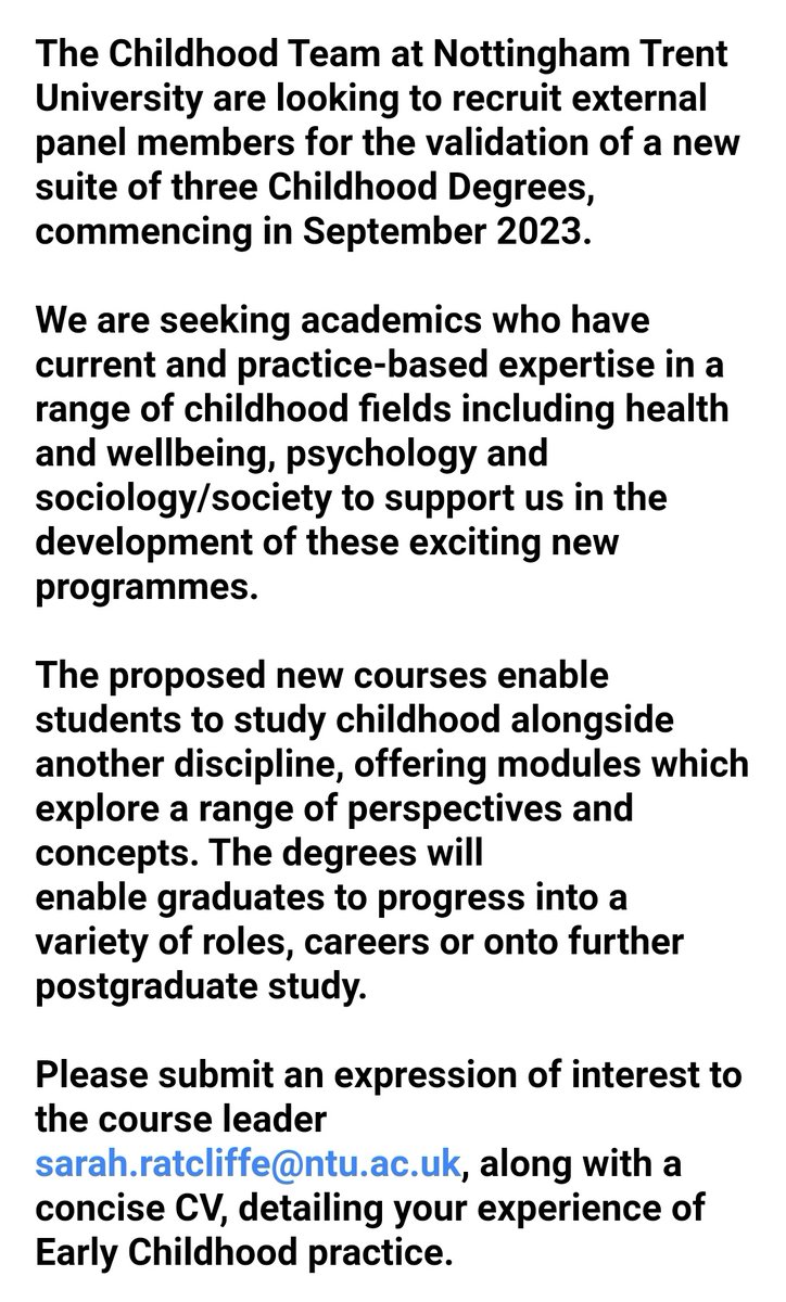 Please see advert below for an external panel member for our validation event on the 28tg April, this can be attended either face to face or via teams ⬇️⬇️⬇️