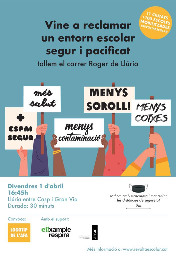 ampa_casp's tweet photo. 📣Famílies, aquest divendres 1 d'abril tornem a tallar el carrer Roger de Llúria 🚧 !
Volem que els nostres fills i filles gaudeixin d'un entorn escolar pacificat i menys contaminat🌱. No us ho podeu perdre!! Serà un tall ple de SORPRESES!!! https://t.co/iwcIivUKVt