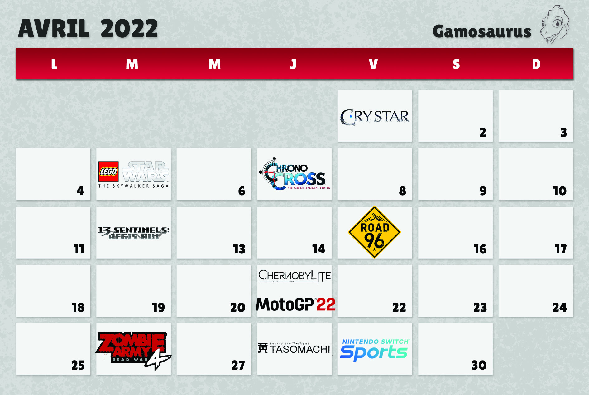 Calendrier Dofus 2023 Gamosaurus (@Gamosaurusfr) / Twitter
