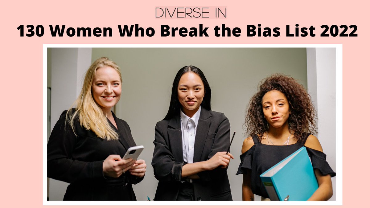 diversein's tweet photo. 🥁🥁🥁 Congratulations ! Women who Break the Bias List 2022 is Out ! View the full list here !
https://t.co/E2P5SoyjWD

#diversity #inclusion #breakthebias https://t.co/KFrv0Usr4x