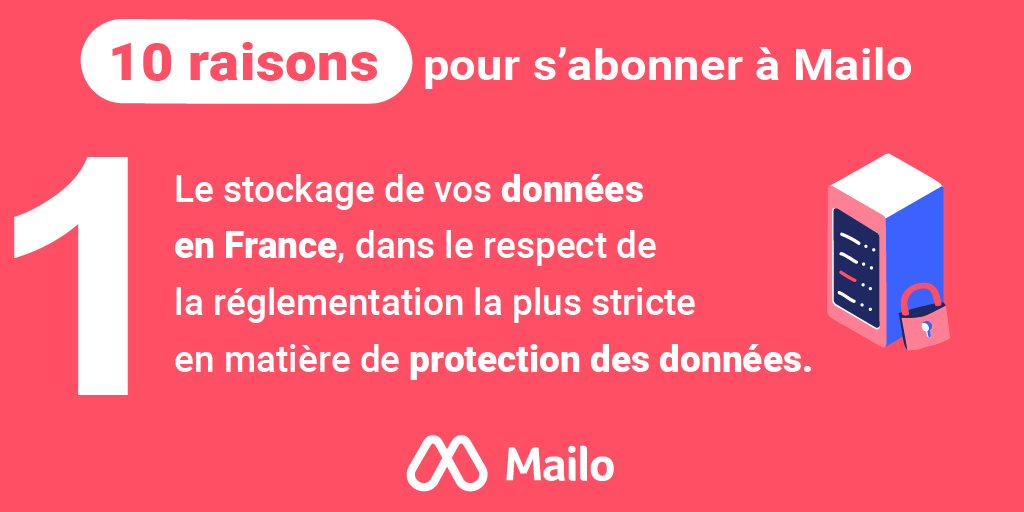 HelloMailo's tweet photo. 10 bonnes raisons de choisir #Mailo Premium pour 1€ par mois... #RAISON1
#souverainetenumerique #protectiondesdonnees https://t.co/zwB0KyJ78d