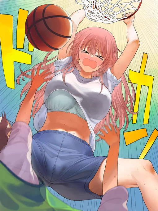 体育でバスケやってるときの心寿ちゃんです 
