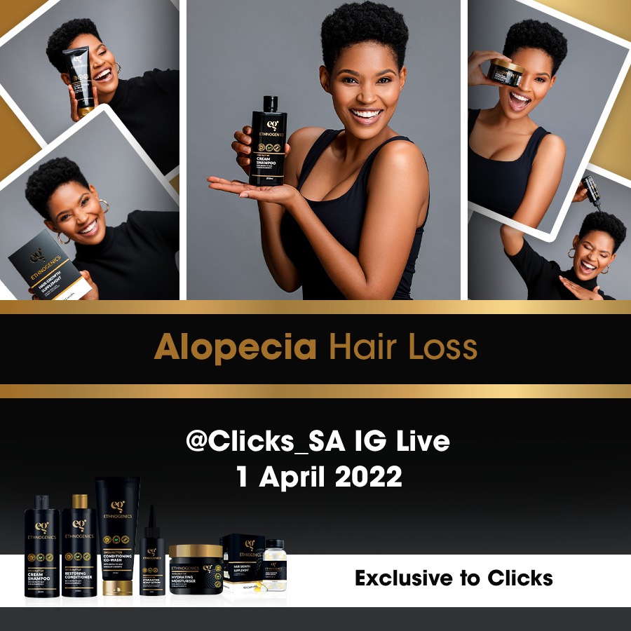 KabeloMohlah02's tweet photo. Omg have y'all saw that our queen has officially launched hair products which makes hair to grow fast.
@GailMabalane we love this product 

It's available at @Clicks_SA and 
 online
https://t.co/L4tbWc2EhL
#Ethnogenics
#GailMabalane https://t.co/5rVoZYsay2