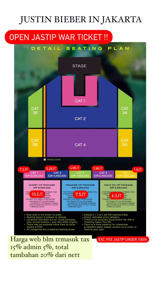 sevenmoonstaar's tweet photo. Yuk yg blm kedapetan ticket justin, besok ticket tgl 2 Nov rilis, yg mau jastip war sabi dm ke aku... Maaciw #JustinBieberinJakarta https://t.co/21HRDS3mou