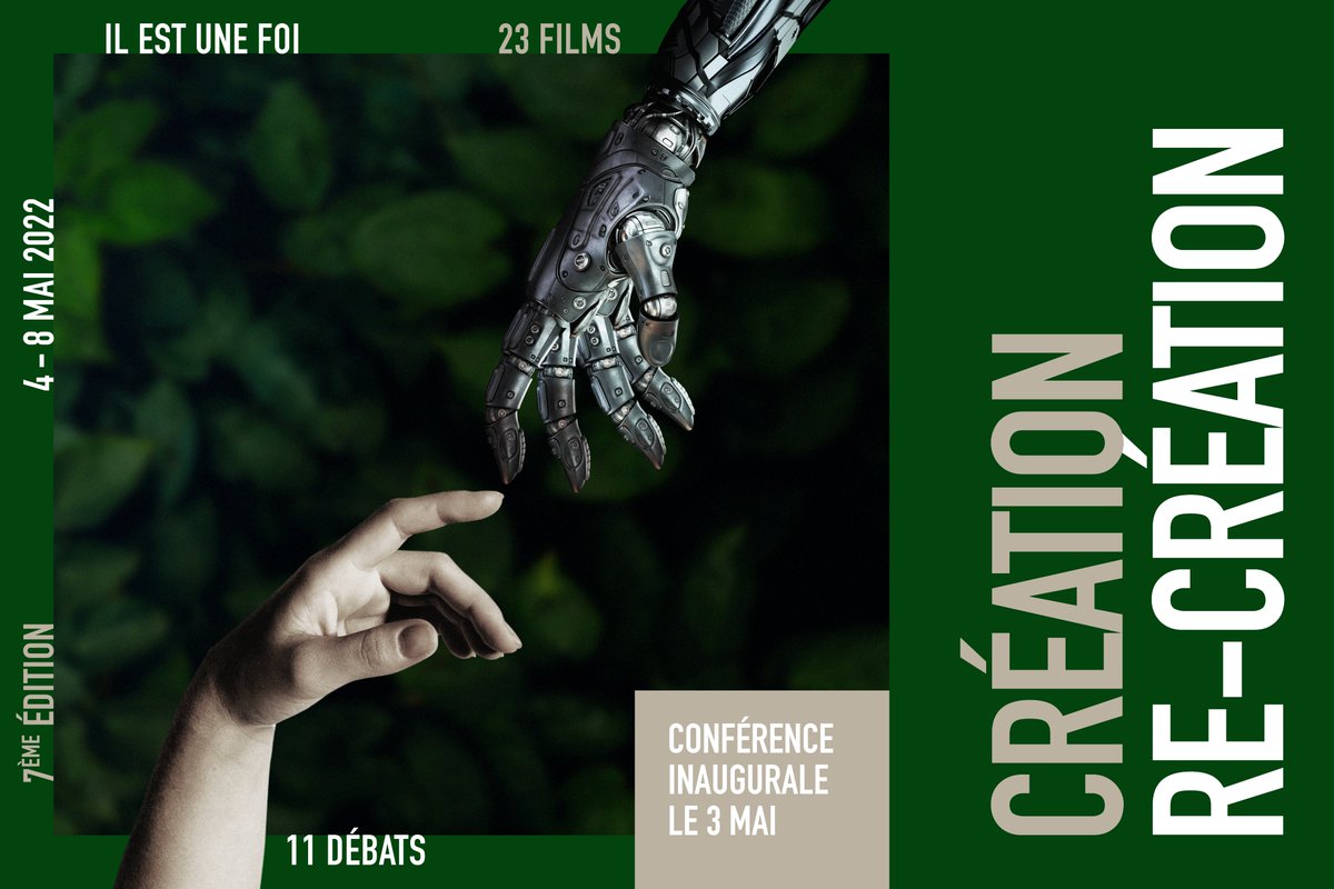 Ilestunefoi's tweet photo. Le #Festival Il est une foi est de retour!
Cette 7eme édition est placée sous le thème de la « Création, re-création »
Du 4 au 8 mai, rendez-vous aux @CinmasduGrtli pour découvrir 23 films et participer à 11 débats.

Toutes les infos et le programme sur: https://t.co/QT6a8K3kFc https://t.co/fjqrrPeoEY