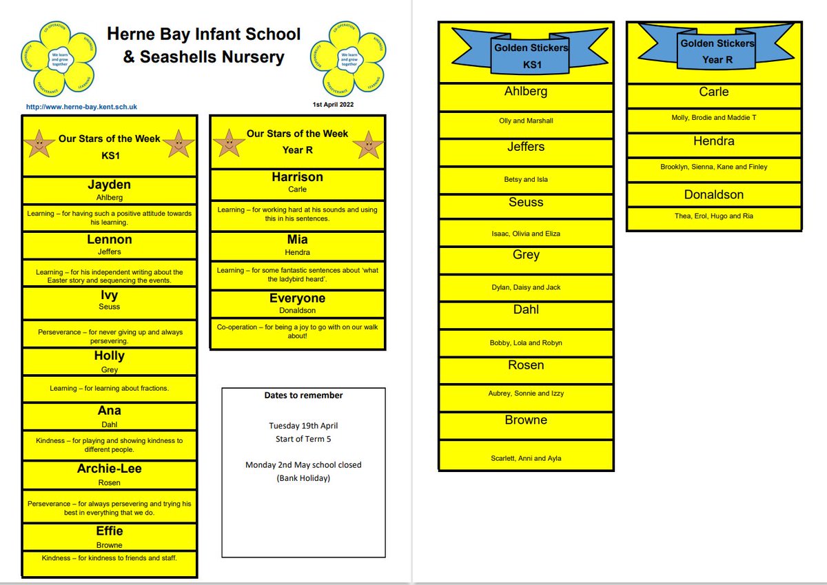 Herne Bay Infant School & Seashells Nursery tweet media