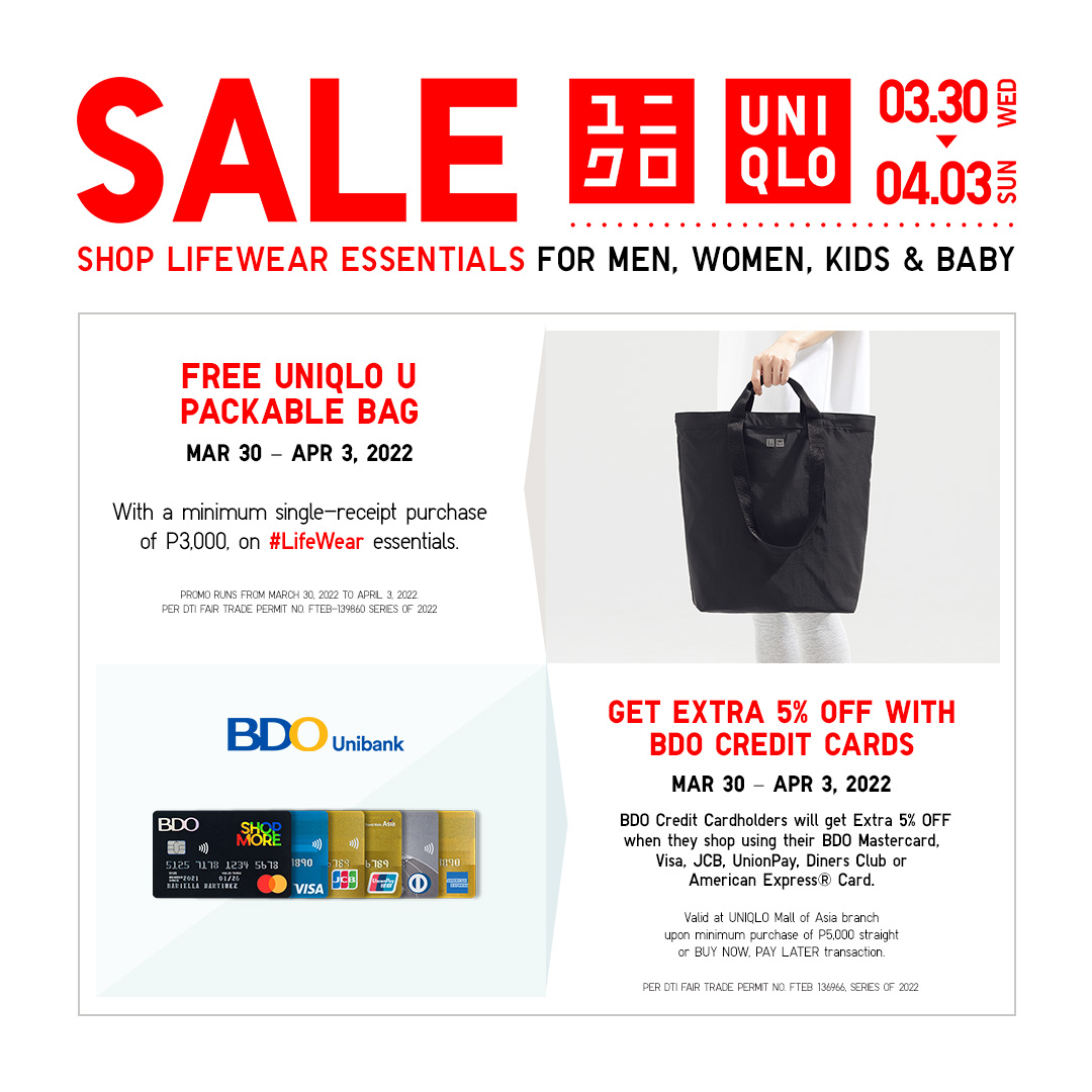 UNIQLO Philippines on Twitter "Last 3 days to shop at UNIQLO Mall of Asia store. Avail exciting