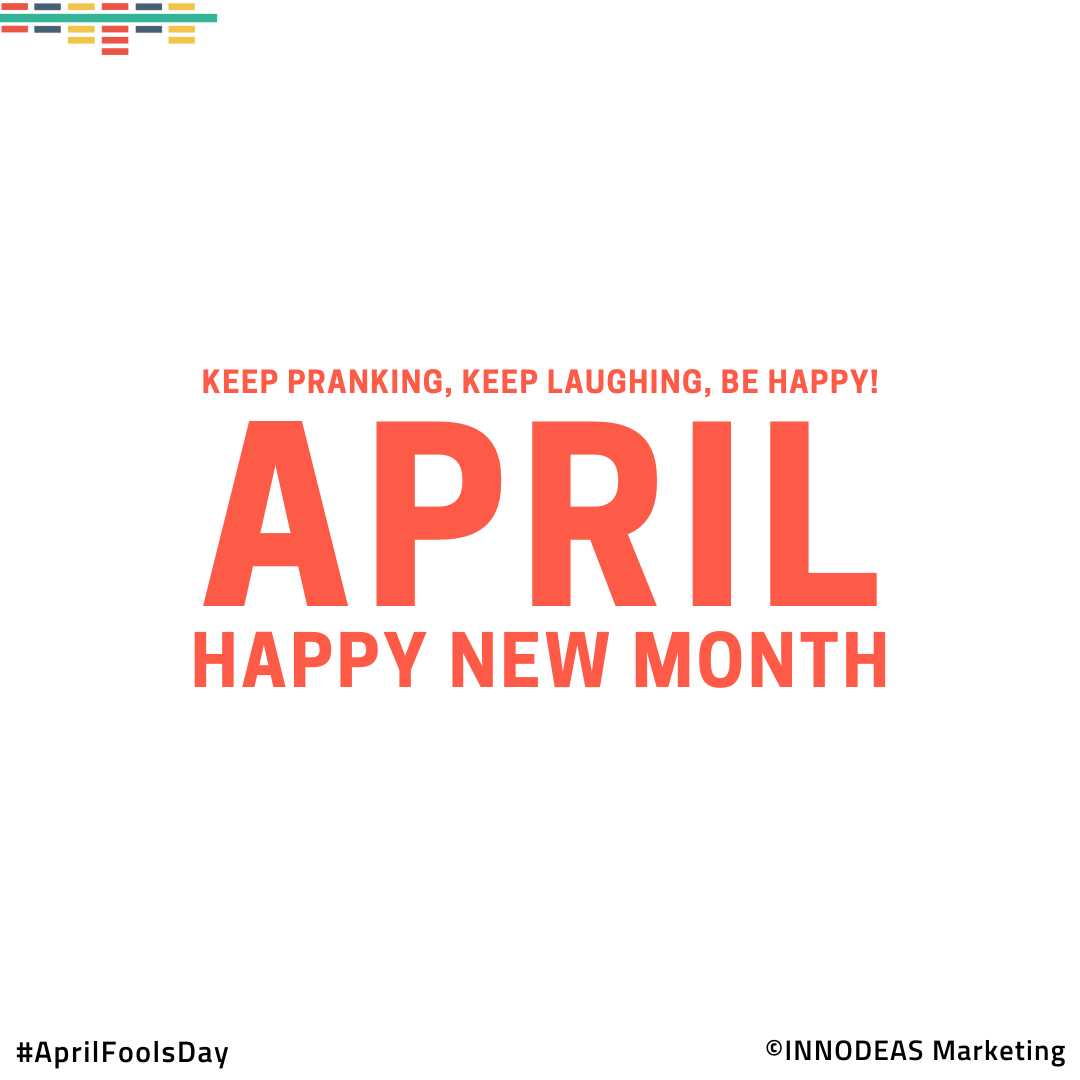 innodeasmarket's tweet photo. Welcome April 2022! and #TGIF
Keep Pranking, Keep Laughing, Be Happy! Happy New Month!!
#InnodeasMarketing #jaipurdiaries #aprilfool #aprilfools #aprilfoodday #aprilfoolsday #april #digitalmarketing #socialmediamarketing #branding #onlinemarketing #digitalmarketingagency https://t.co/JDaZ9aklZx