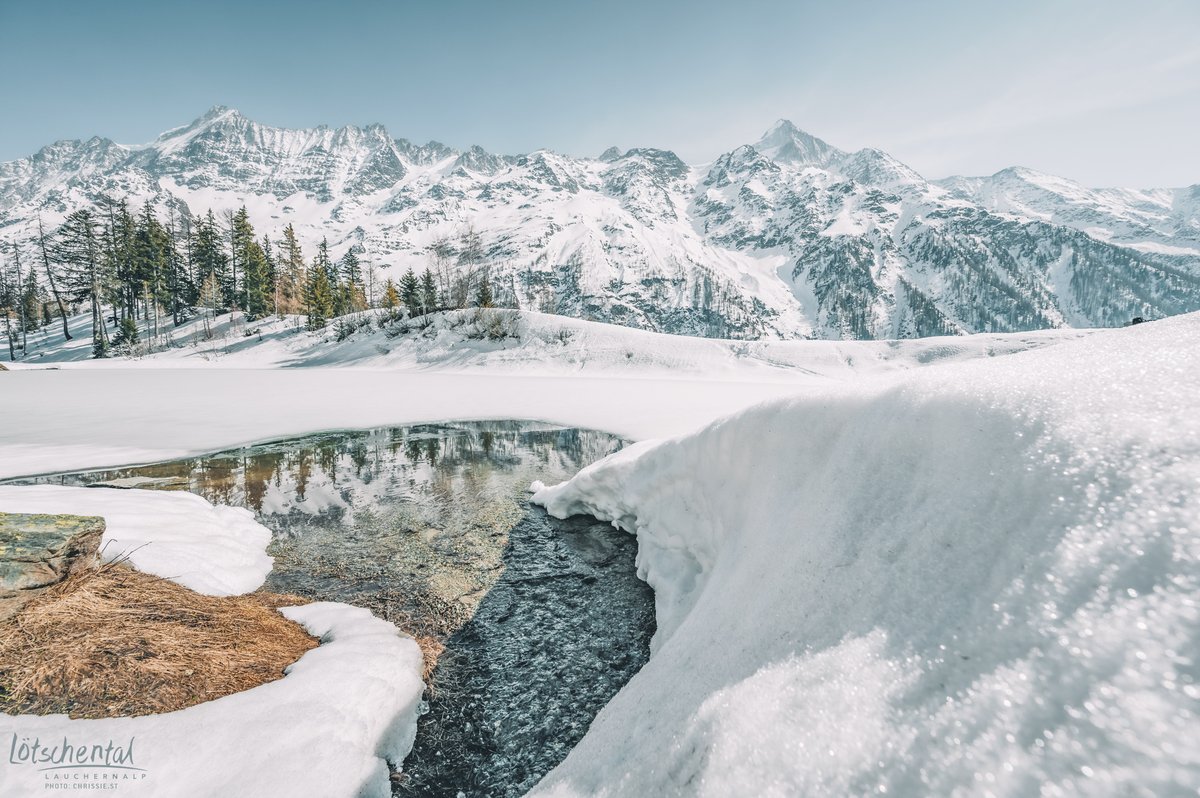 Beinahe über Nacht und gefühlt als Aprilscherz hat Frau Holle ihre Kissen doch noch einmal ausgepackt, nachdem es lange wirklich warm war und sogar der Schwarzsee schon aus dem Winterschlaf erwacht ist!

Wir wünschen ein tolles Wochenende! ❄️
#welcometothemagicvalley #lötschental