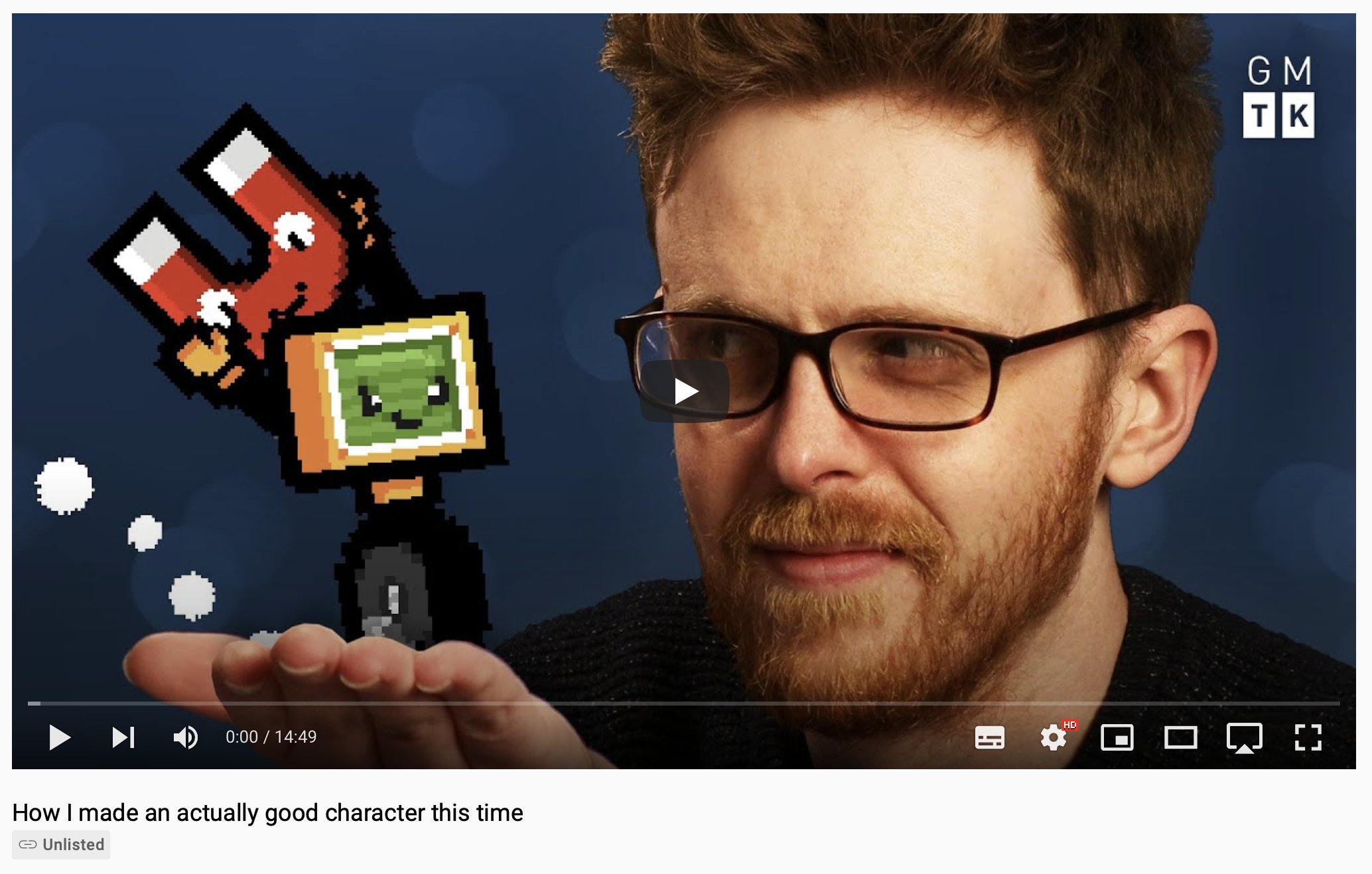 Game Maker's Toolkit on Twitter later today! https//t.co