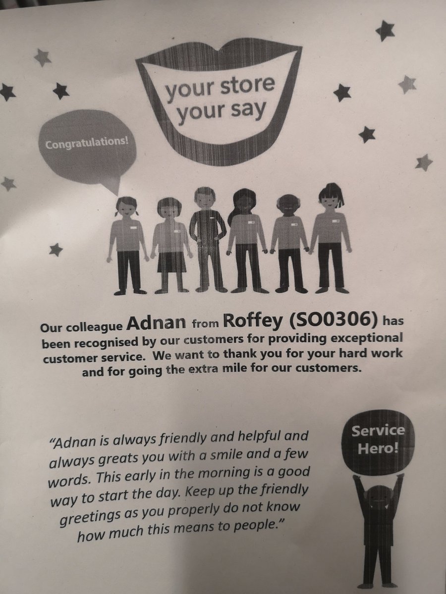 Great to give some reward and recognition to our colleague Adnan at Coop Roffey. Adnan is constantly getting amazing feedback for his top quality customer service. We couldn't be prouder. What a guy 🙌
#ItsWhatWeDo <a href="/PaulCoop9/">Paul Coop</a> <a href="/coopuk/">Co-op</a>