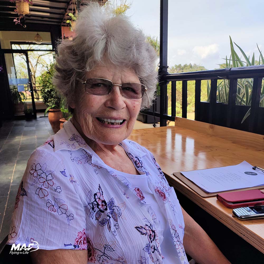 flying4life's tweet photo. #MaudKells OBE turns 83 today! Maud is one of MAF’s oldest frequent flyers. She has dedicated her life to the #DRC where she founded a hospital &amp; school. MAF has flown Maud 300+ times incl. a #medevac when she was shot by a robber. Happy birthday Maud! https://t.co/IEl1Am1e0I https://t.co/KYs331F9zH