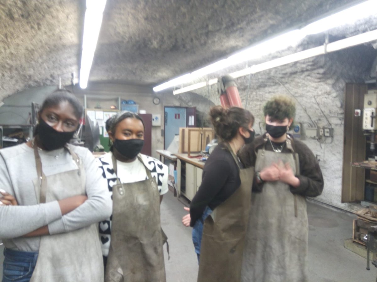 Students on our ⁦@erasmusplusUK⁩ trip to Vic near Barcelona learnt yet another new skill in the forge ⁦<a href="/EartVic/">eart vic</a>⁩ this week. ⁦<a href="/lcc_richardlee/">Richard Lee LCC</a>⁩ ⁦@AodhanLcc⁩ ⁦@CreativeArtsLCC⁩ <a href="/leedscitycoll/">Leeds City College</a>