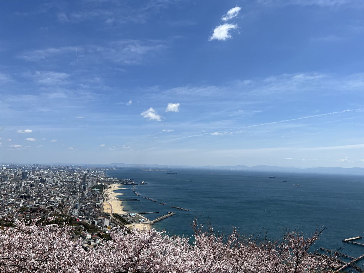 今日はお天気が良かったので、須磨浦山上遊園から神戸市内を一望してき