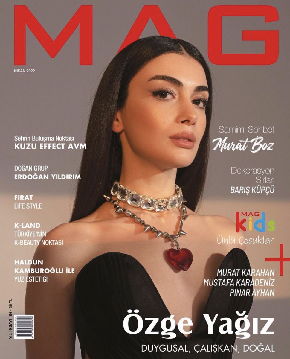 #ÖzgeYağız ‘MAG’ Nisan Kapağında.. 💥