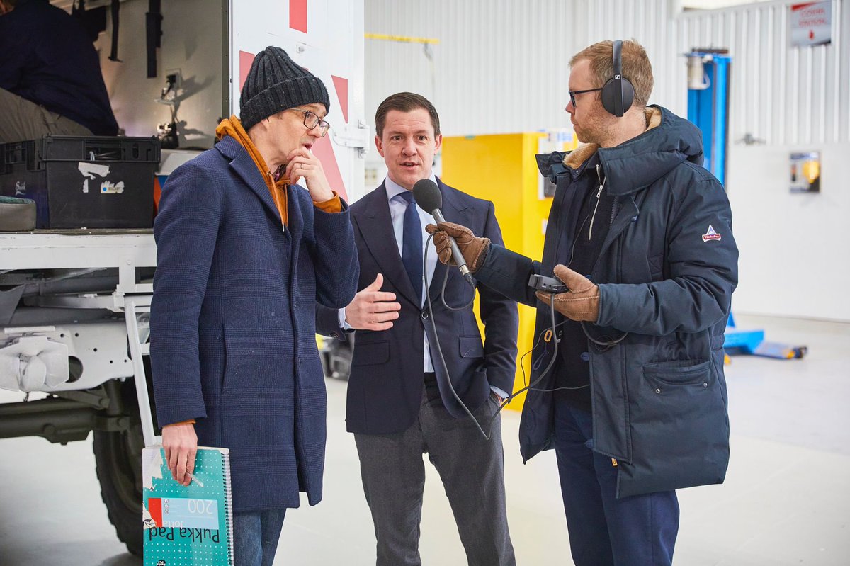 OHVConversions's tweet photo. Another serious day of production at the factory with a visit from @ChrisMasonBBC #WeBuildForUkraine https://t.co/JBdeN6fP4B