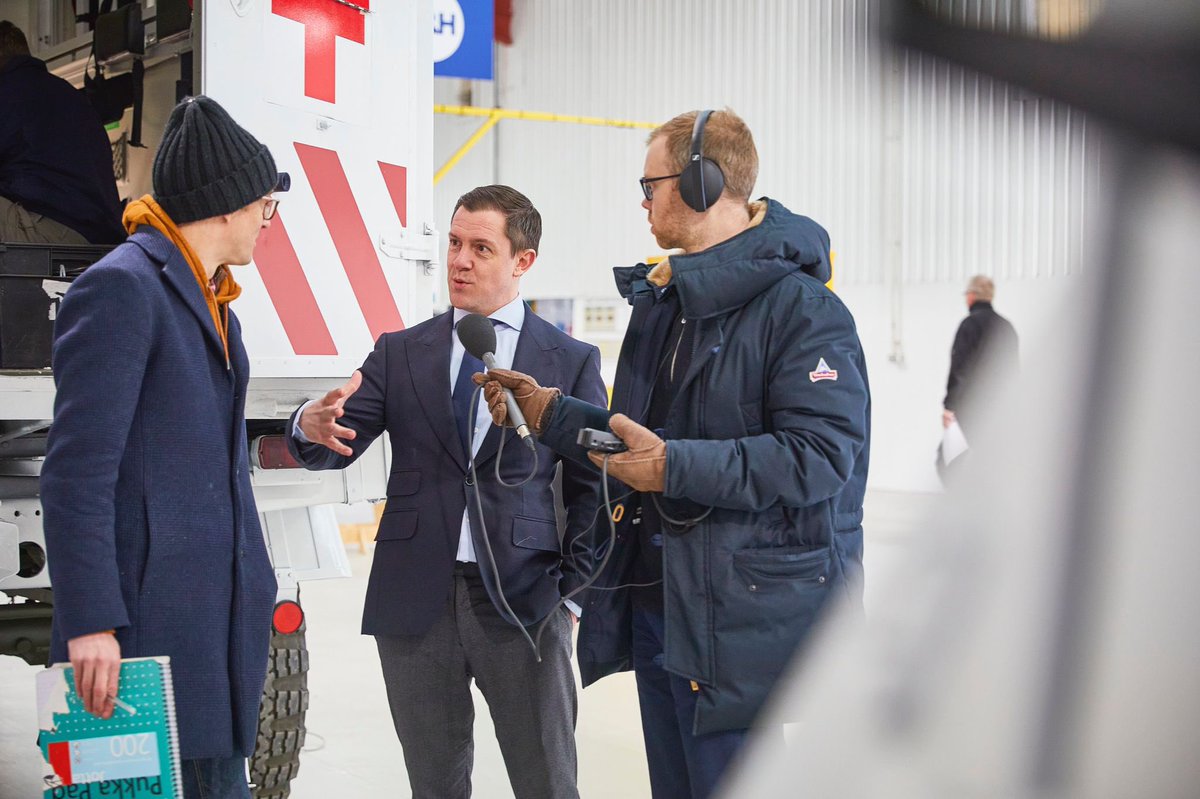 OHVConversions's tweet photo. Another serious day of production at the factory with a visit from @ChrisMasonBBC #WeBuildForUkraine https://t.co/JBdeN6fP4B