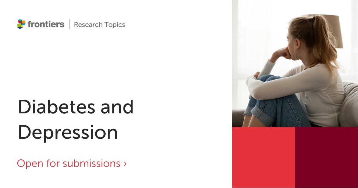Frontiers in Clinical Diabetes and Healthcare (@frontclindiab) on Twitter photo ⏳Don't miss out!
Submit to our new Research Topic on Diabetes and Depression
👉fro.ntiers.in/PLdX
Share insights with Topic Editors
Sridhar Gumpeny, @JorgHuber1, <a href="/Rosekclunibo/">Rossella Messina</a>, Chiara Reno
#callforpapers #openaccess #diabetes #depression #mentalhealth #distress ⏳Don't miss out!
Submit to our new Research Topic on Diabetes and Depression
👉fro.ntiers.in/PLdX
Share insights with Topic Editors
Sridhar Gumpeny, @JorgHuber1, <a href="/Rosekclunibo/">Rossella Messina</a>, Chiara Reno
#callforpapers #openaccess #diabetes #depression #mentalhealth #distress