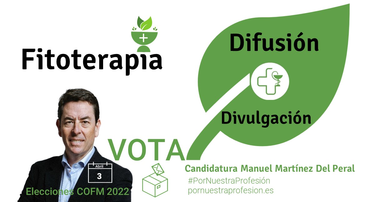 🌿La Fitoterapia, de la que somos expertos,  es un sector en auge en la Farmacia, y además, una de las áreas más genuinas de nuestra profesión. 

🟢Nuestro vocal de Plantas Medicinales, Carlos Muñoz, potenciará su difusión y divulgación en colaboración con sociedades científicas.