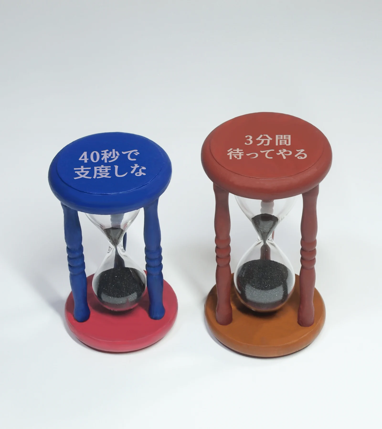 思わず買いたくなる！ムスカとドーラのセリフ入りの砂時計。