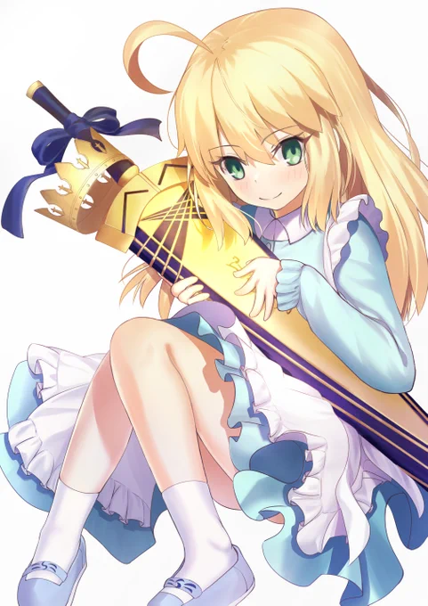 ちいさな、おうさま。
(髪型や服装は、return to avalonの幼いアルトリアを参考にしてます)
#FGO 