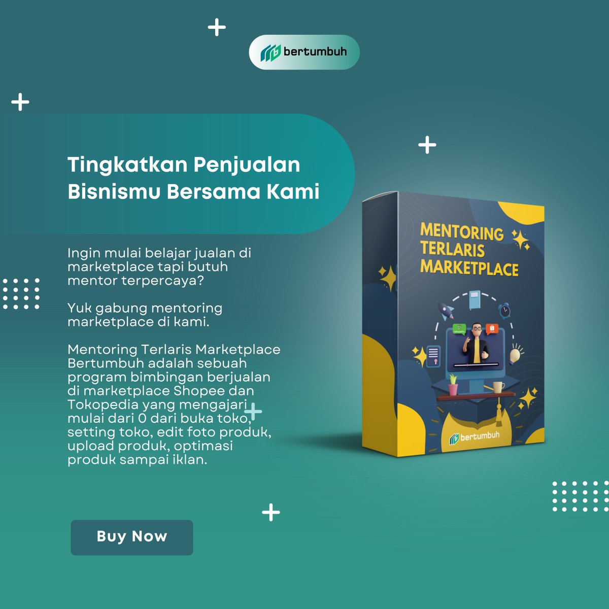Bongkar Rahasia Jualan Sukses di Marketplace Langsung dari Ahlinya!!
Mau dibimbing langsung oleh mentor secara privat mulai dari nol sampai menghasilkan? Bergaransi uang kembali 100%

Lihat detil dll langsung KLIK ke sini yaa:
linktr.ee/PeluangDigital
Tks :)