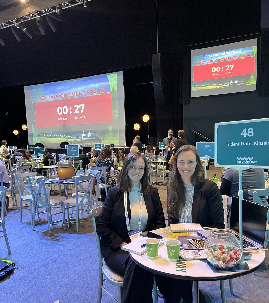 TridentHotel's tweet image. Amy and Niamh are enjoying meeting everyone today at #Meitheal2022 ☘️#Kinsale #Cork #WestCork #WildAtlanticWay 🙌 @ActonsK