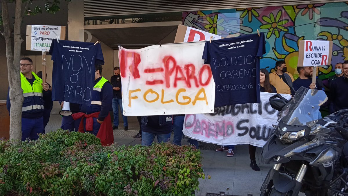 galizaCIG's tweet photo. 📌O persoal de Elecnor, contrata de instalación de R en #Pontevedra, convoca sete días máis de folga para esixir a subrogación
👉Continuarán as protestas diarias en #Vigo coincidindo cos paros, que terán lugar do 4 ao 10 de abril
ℹ️ https://t.co/ZWx7bGqNGl
#Elecnor #RCable #R https://t.co/AD6ULnc2cc