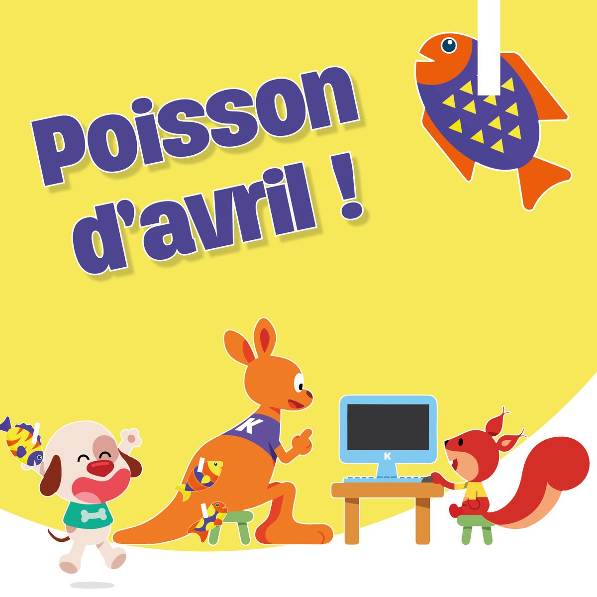 KAnnemasse's tweet image. 🎉 C'est le 1er Avril ! 🐠
Profitez en pour faire des farces à votre famille et vos amis 🤪

#blaguesdrole #poissondavril #poissondansledos #enfant #jeux #nounouadomicile #kangouroukids