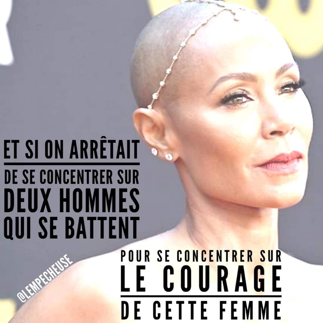 KimKimuntu's tweet photo. Courage à toi @jadapsmith , face à ta maladie, l'alopécie ! Avec les réseaux sociaux,le monde du paraître,assumez ses "défauts" ou sa maladie ,qui diminue notre physique est un acte de bravoure ! Le regard des autres est pire qu'une sentence du tribunal.
#femme
#mwasi
#Nkento https://t.co/OtNWRjqfI2