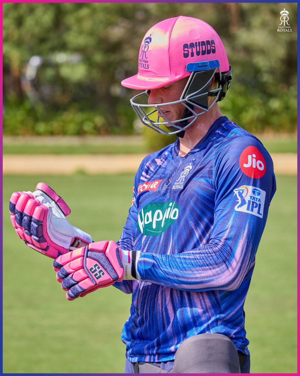 rajasthanroyals's tweet photo. Rassie’s first day out as a Royal. 🏏💗

#RoyalsFamily | #HallaBol | #TATAIPL2022 https://t.co/YSaniX0iPl