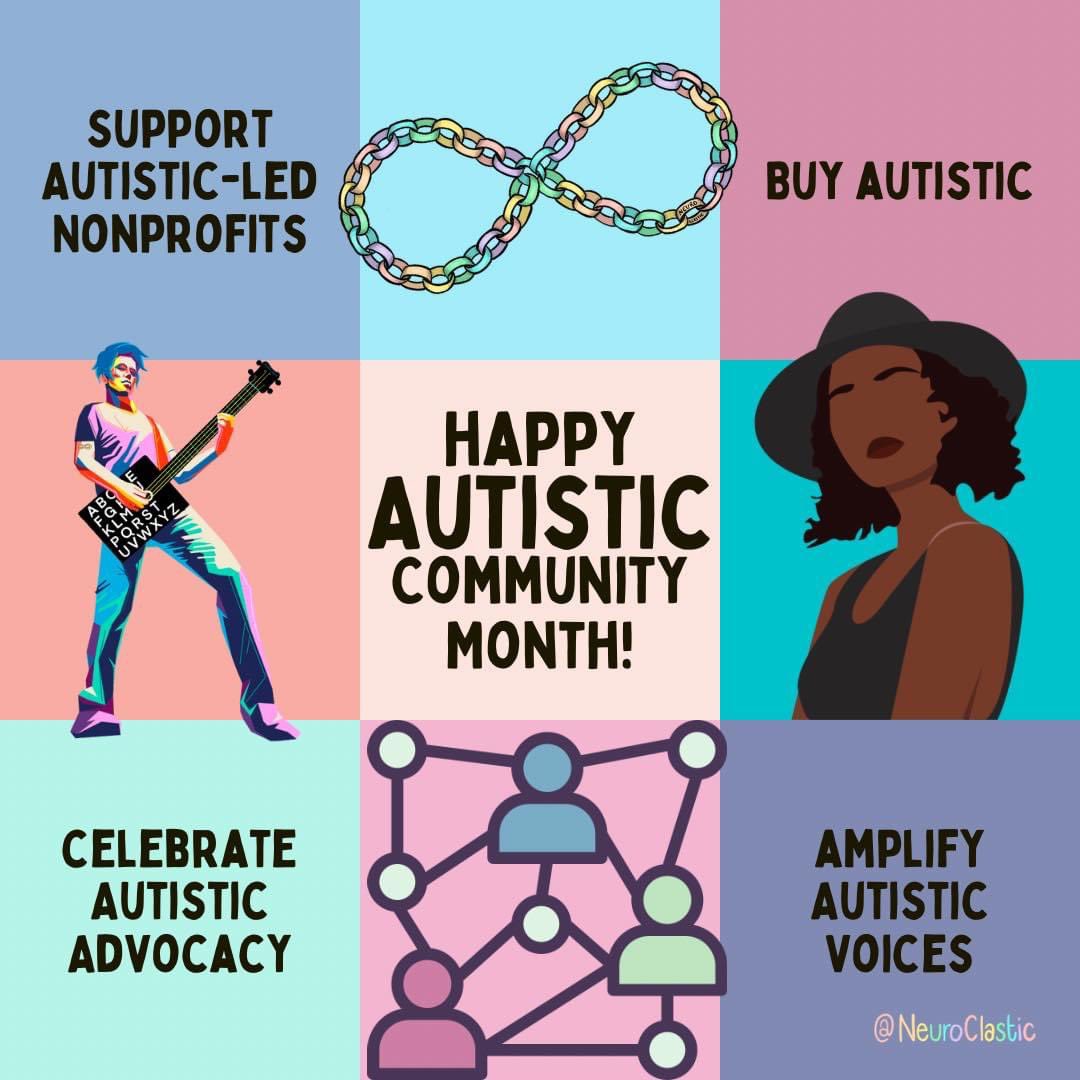 Today is the first day of #AutismAcceptanceMonth  I will be sharing content from autistic advocates and allies. 
#AutismAwarenessMonth